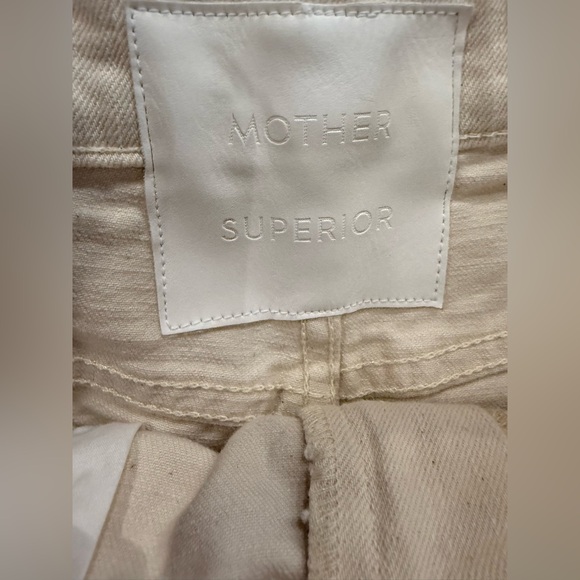 Mother Half Pipe High Rise Ankle Jeans in Act Naturally Cream Beige Size 30 - Picture 7 of 12